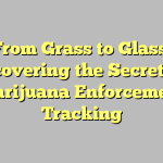 From Grass to Glass: Uncovering the Secrets of Marijuana Enforcement Tracking